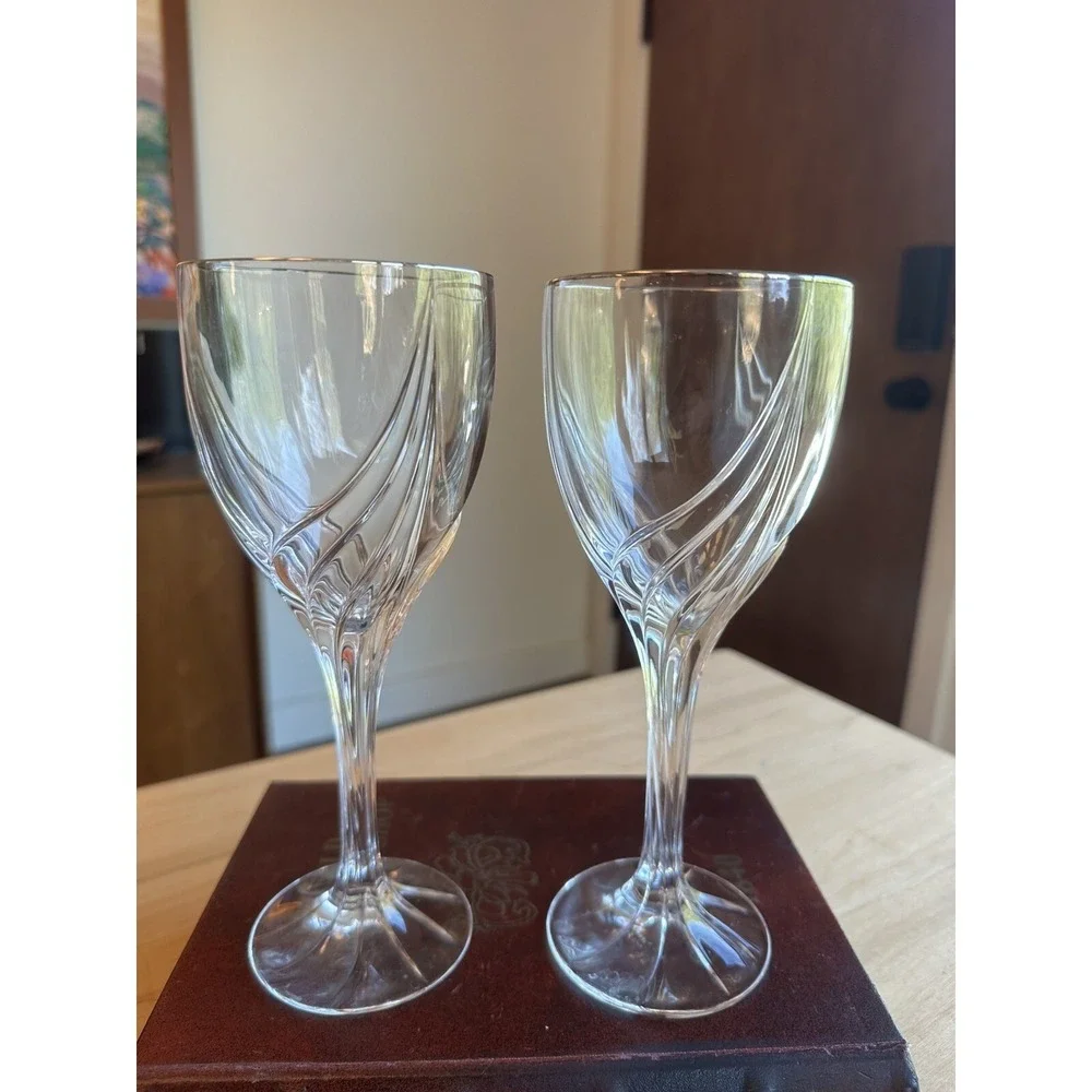 Lenox Crystal - Debut Platinum - Set of 2 Water Goblets